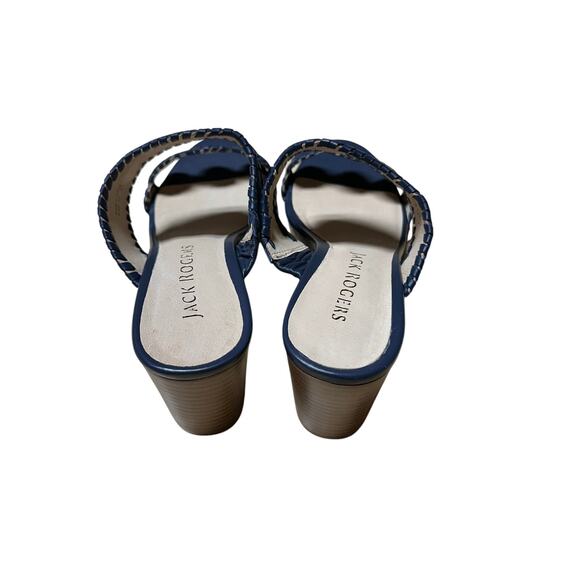 Jack Rogers Women's Caroline Wedge Sandals Midnight Navy Size 10M New In Box - Picture 3 of 9